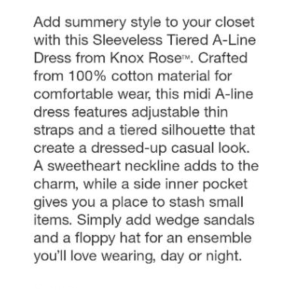 Women's Sleeveless Tiered A-Line Dress Knox Rose Blue Size XL - Picture 4 of 10